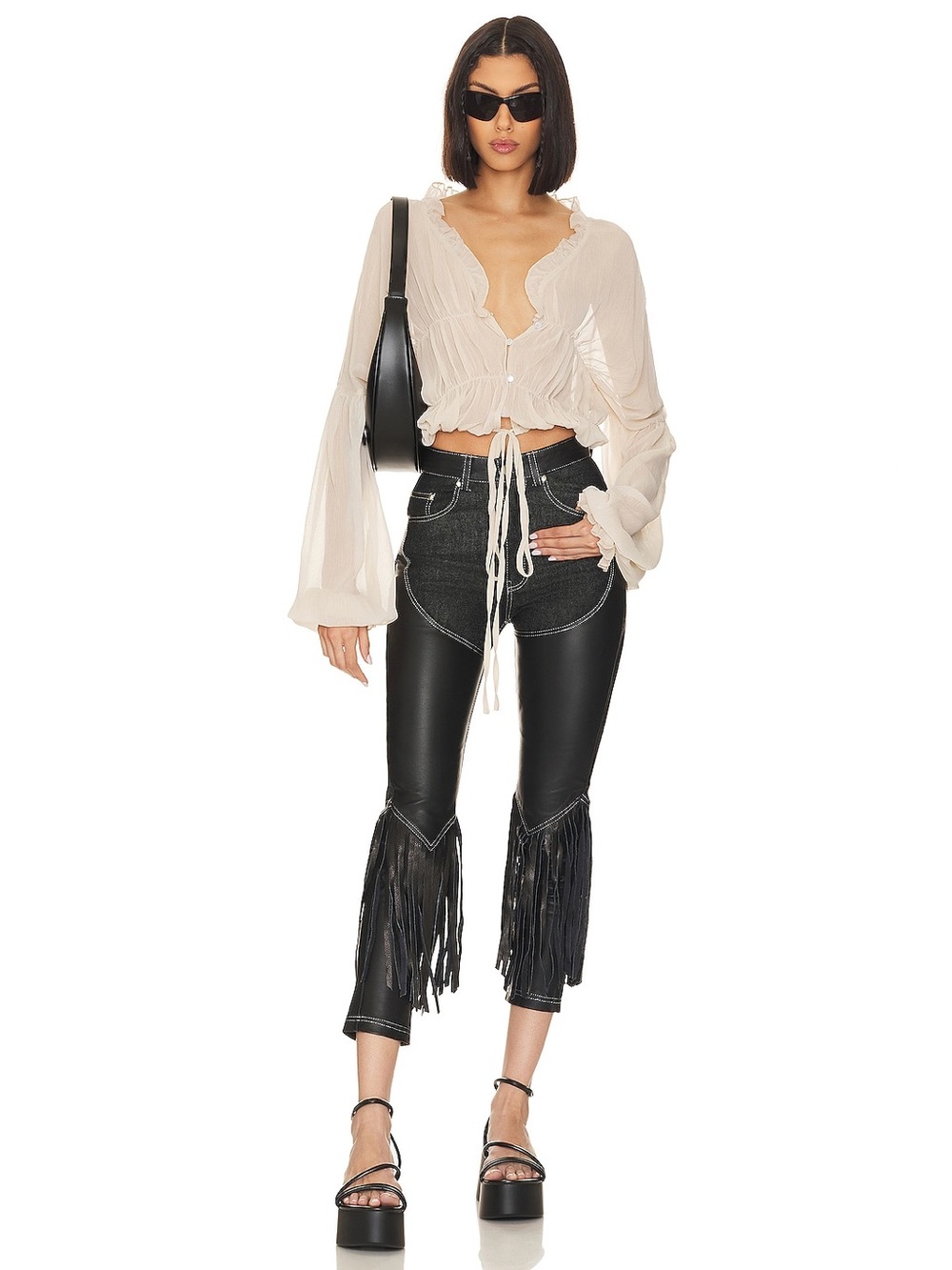 SNDYS Cream Bali Top - Picture 4 of 14